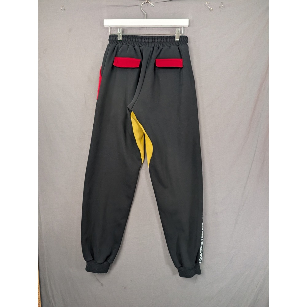 I.AM.GIA Black Colorblock Logo Tape Joggers XS Streetwear Sweatpants